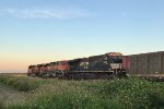 BNSF 6642 leads an E/B empty coal train with BNSF 1088 and NS 7527, trailing. Just departed Robert's Bank and heading for the Mud bay crossing.